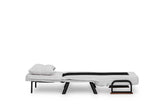 Fauteuils - Scandinavische slaapfauteuil Crème teddystof Sando - Dimehouse