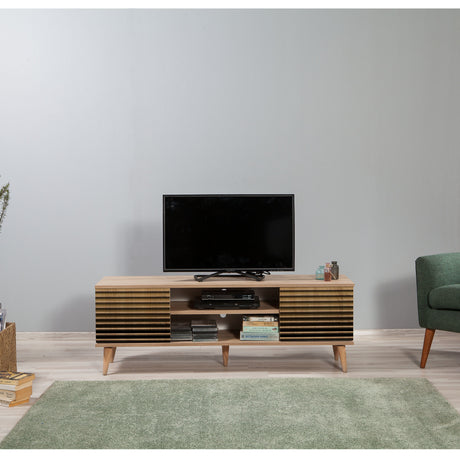Mobile TV Truva Sonoma Rovere Melaminico Rigato 140x50x40 cm