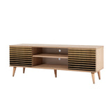 TV Meubels - TV Meubel Truva Sonoma Eik Gestreept Melamine 140x50x40 cm - Dimehouse