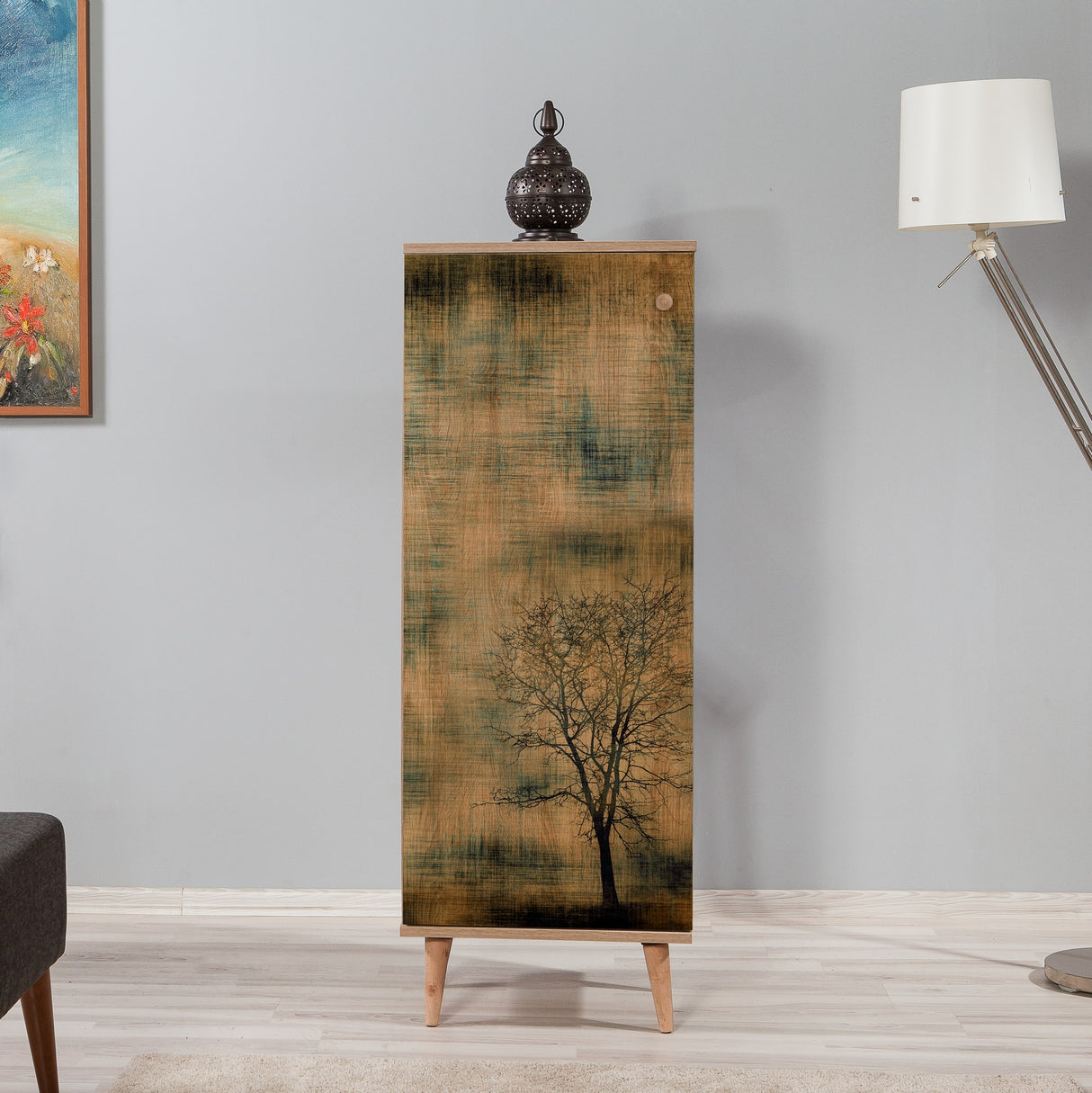 Scarpiera Filinta Sonoma Oak Tree Melaminico 50x135x38 cm