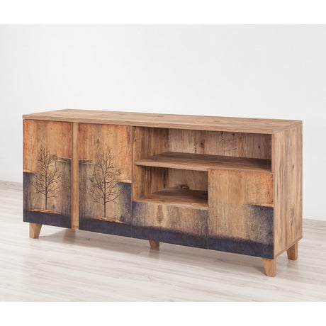 Credenza Marina Mila Legno Melaminico Pino Atlantico 160x76x45 cm