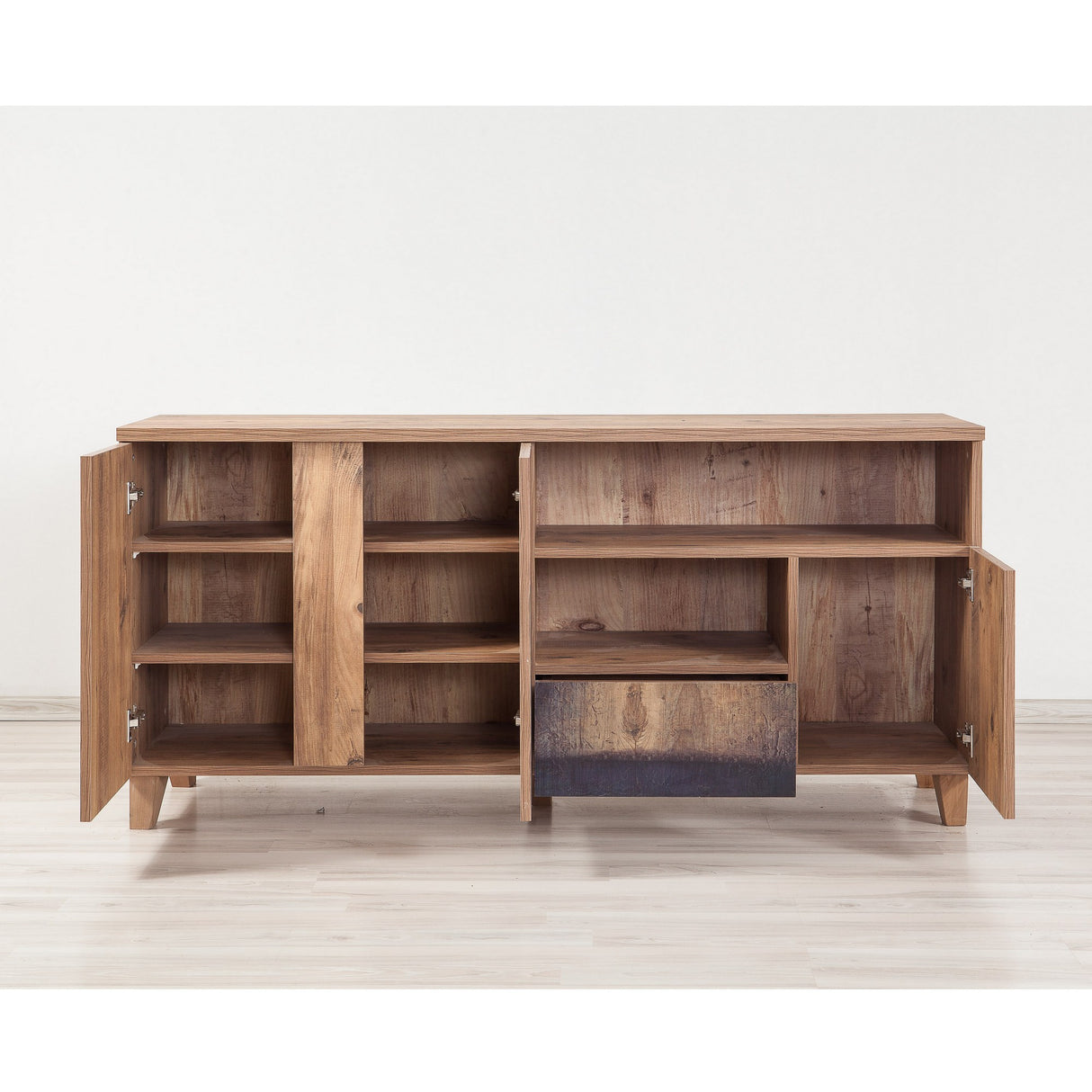 TV Meubels - Dressoir Marina Mila Atlantisch Dennenhout Melamine 160x76x45 cm - Dimehouse