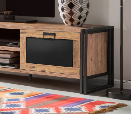 Mobile TV Arcas Pino Atlantico Melaminico Nero 180x50x45 cm