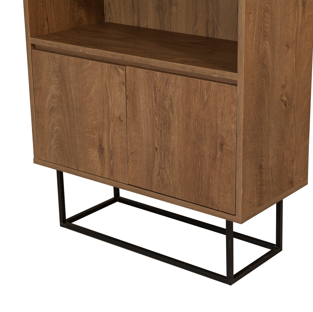 Boekenkasten - Boekenkast walnoot melamine Rea 80x182x36 cm - Dimehouse