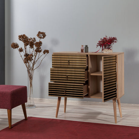 Cassettiera Verybox Sonoma Oak Melaminico 90x90x40 cm