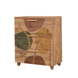 Cassettiera Leva Pino Atlantico Melaminico 80x95x43 cm
