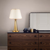 Lampada da tavolo in tessuto color rame Arboria