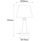 Lampada da tavolo in tessuto color rame Arboria