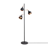 Vloerlampen - Vloerlamp 3 - lichts Zwart Koper Metaal Grip - Dimehouse
