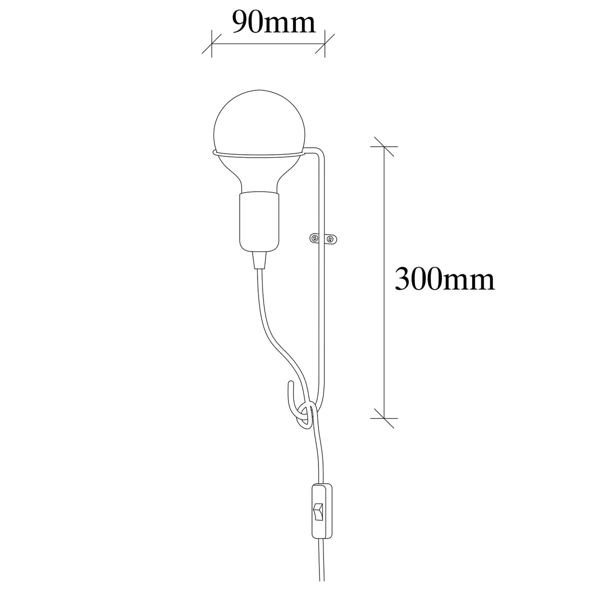 Lampada da parete in metallo dorato Ashburn
