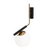 Wandlampen - Wandlamp Zwart Glas Crux - Dimehouse