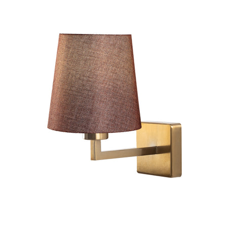 Lampada da parete 1 luce Tessuto Oro Ashburn