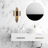 Wandlampen - Wandlamp 1 - lichts Brons Goud Metaal Andes - Dimehouse