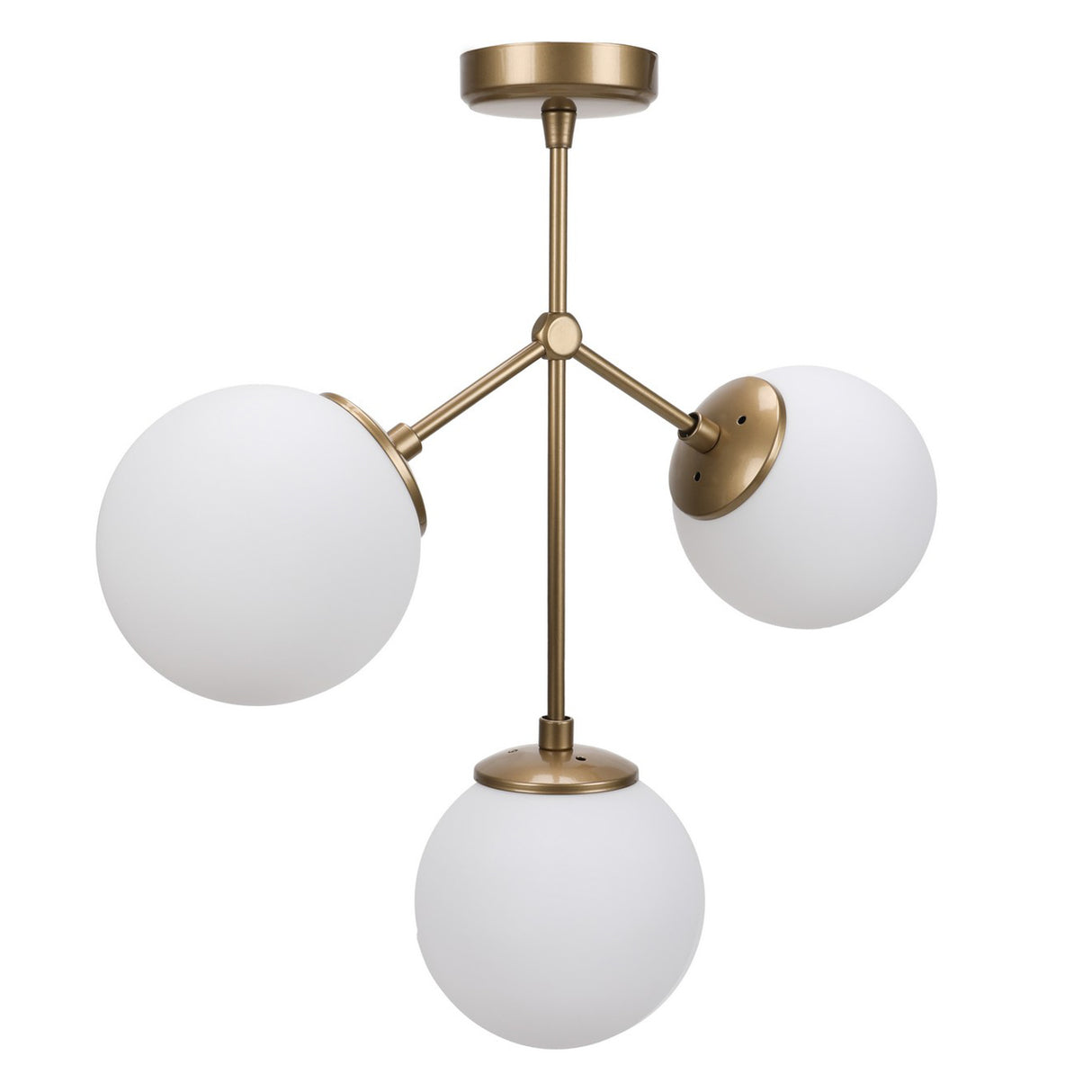 Hanglampen - Hanglamp 3 - lichts Wit Glas Polaris - Dimehouse