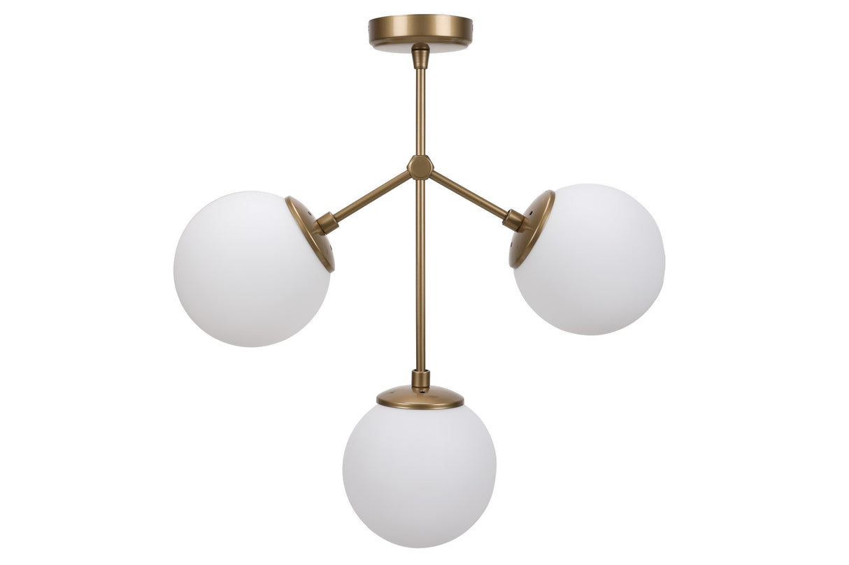 Hanglampen - Hanglamp 3 - lichts Wit Glas Polaris - Dimehouse