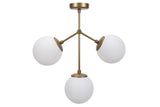 Hanglampen - Hanglamp 3 - lichts Wit Glas Polaris - Dimehouse