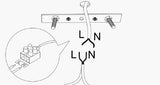 Hanglampen - Hanglamp 3 - lichts Verstelbaar Zwart Metaal Predator - Dimehouse