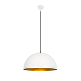 Lampada a sospensione in metallo bianco Echelon
