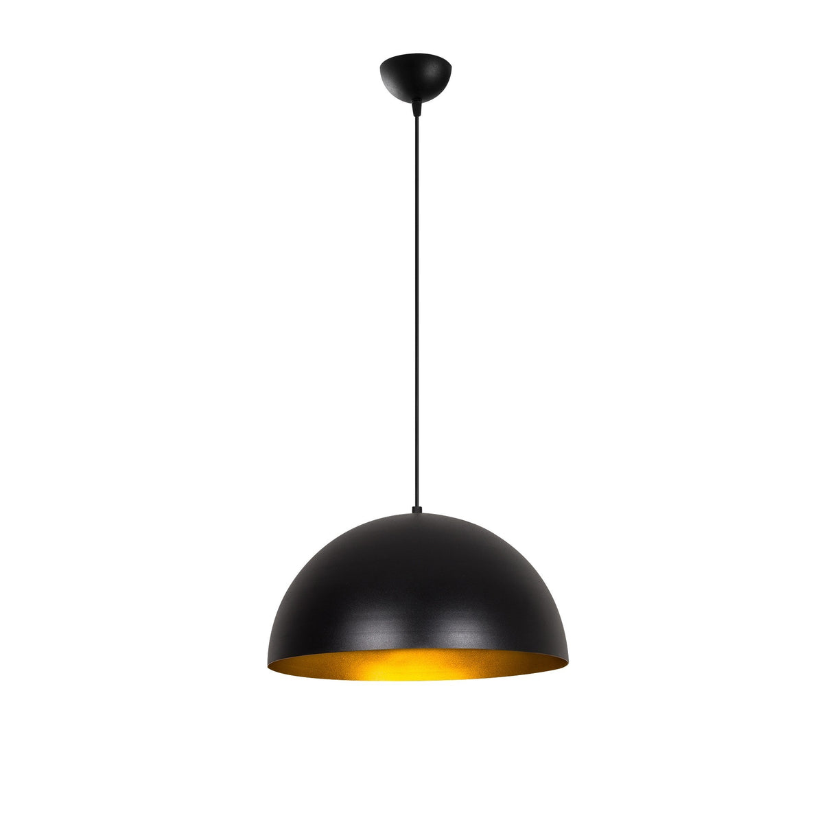 Lampada a sospensione 40 cm Nero Oro Metallo Echelon