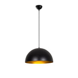 Lampada a sospensione 40 cm Nero Oro Metallo Echelon