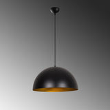 Lampada a sospensione 50 cm Nero Oro Metallo Echelon