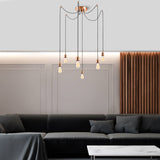 Hanglampen - Hanglamp 6 - lichts Koperkleurig Metaal Maris - Dimehouse