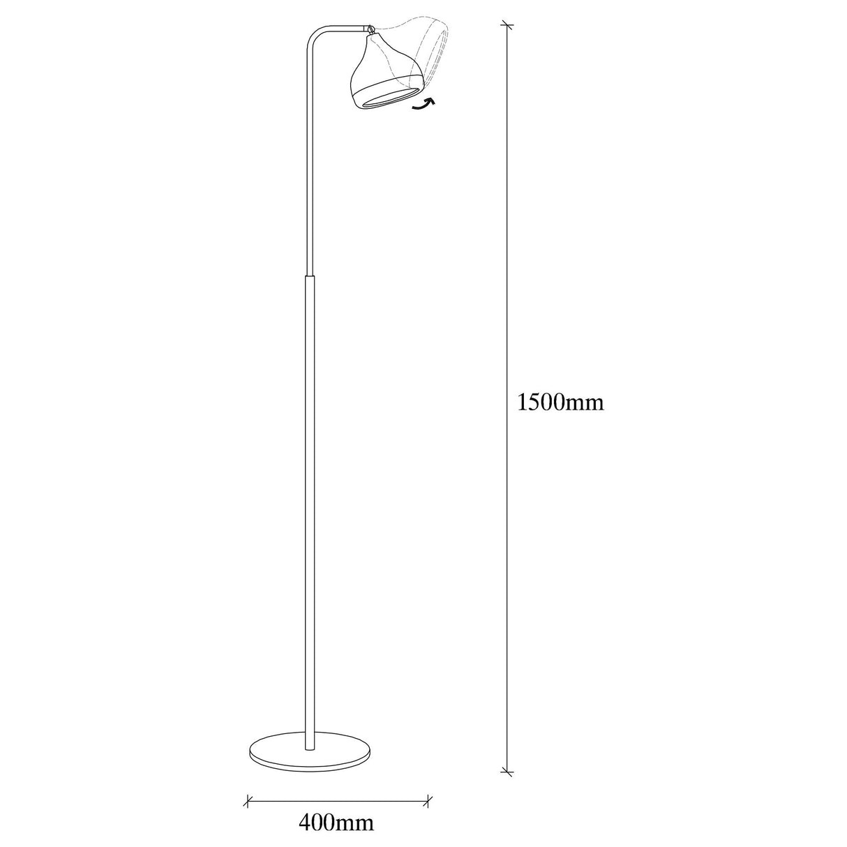 Vloerlampen - Vloerlamp Zwart Koper Metaal Grip - Dimehouse