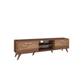TV Meubels - TV Meubel Corfu Walnoot Melamine 180x48,6x35 cm - Dimehouse