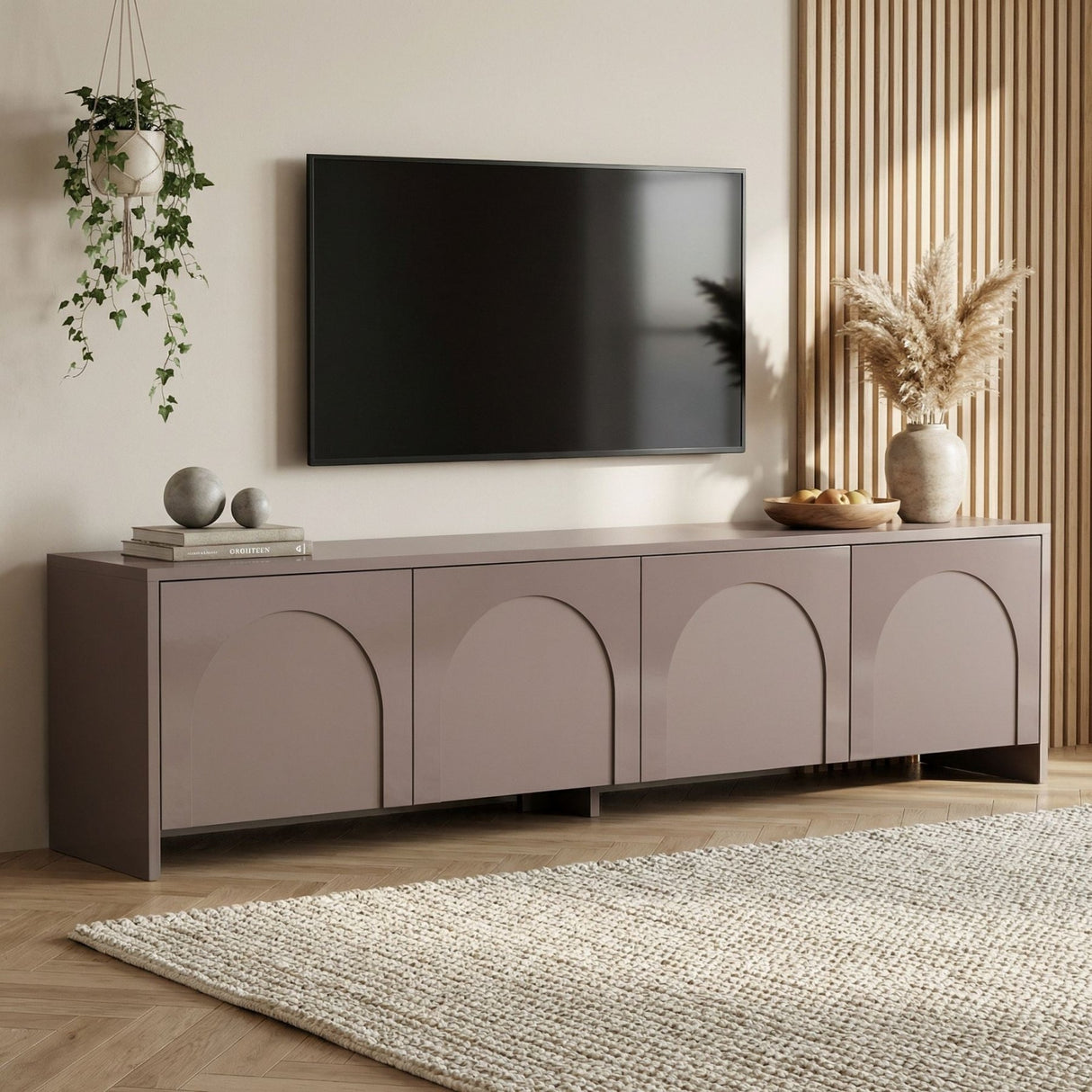Mobile TV Aurelia 180 cm Legno composito rivestito melaminico Atlas