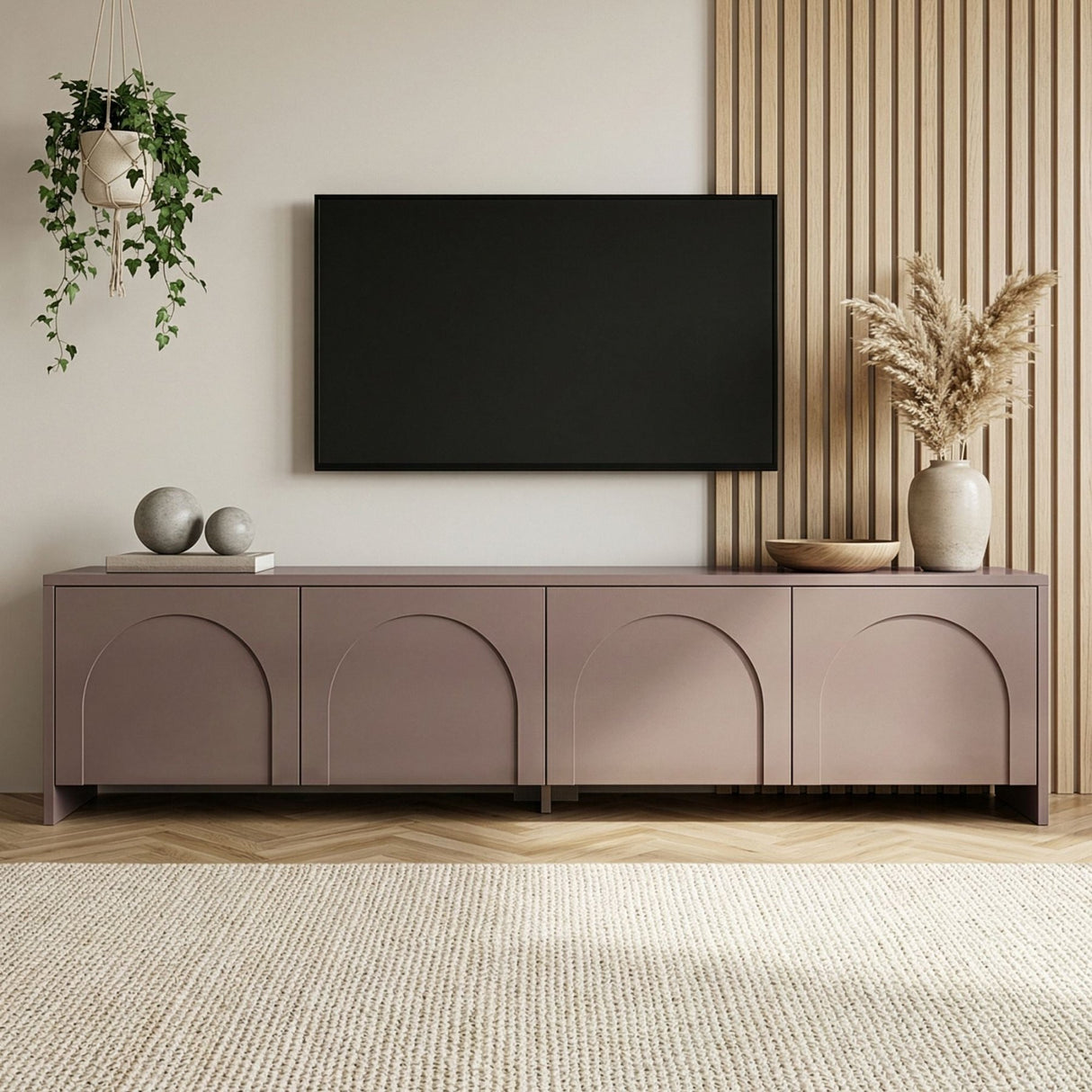 Mobile TV Aurelia 180 cm Legno composito rivestito melaminico Atlas