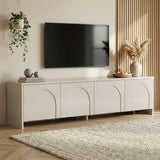 Mobile TV Aurelia panna 180 cm Legno rivestito melaminico