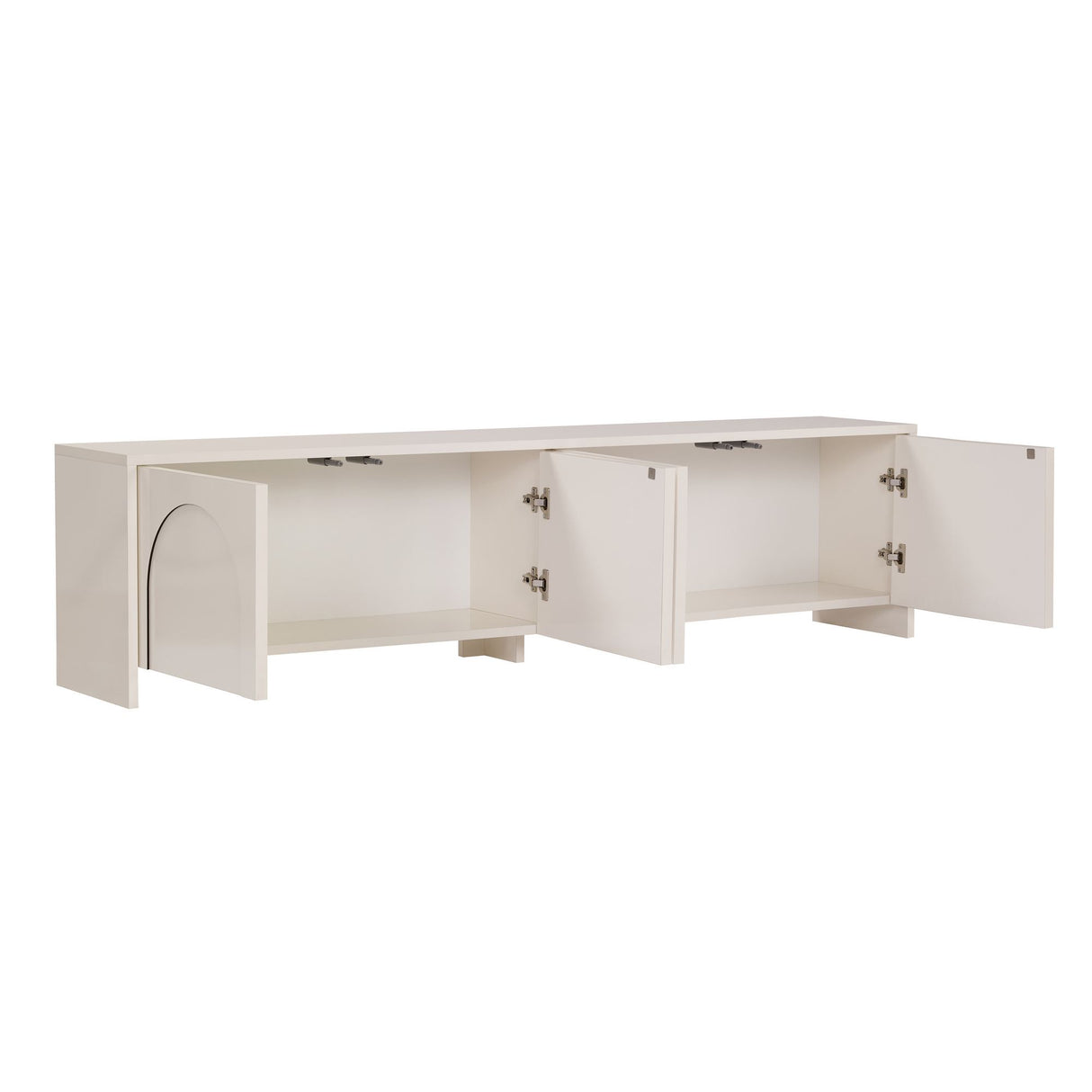 Mobile TV Aurelia panna 180 cm Legno rivestito melaminico