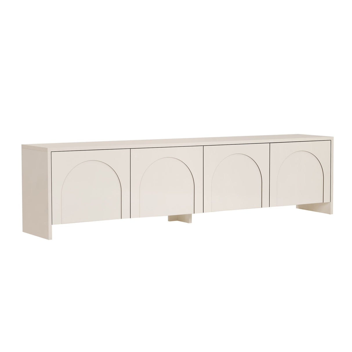 Mobile TV Aurelia panna 180 cm Legno rivestito melaminico