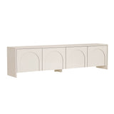 Mobile TV Aurelia panna 180 cm Legno rivestito melaminico