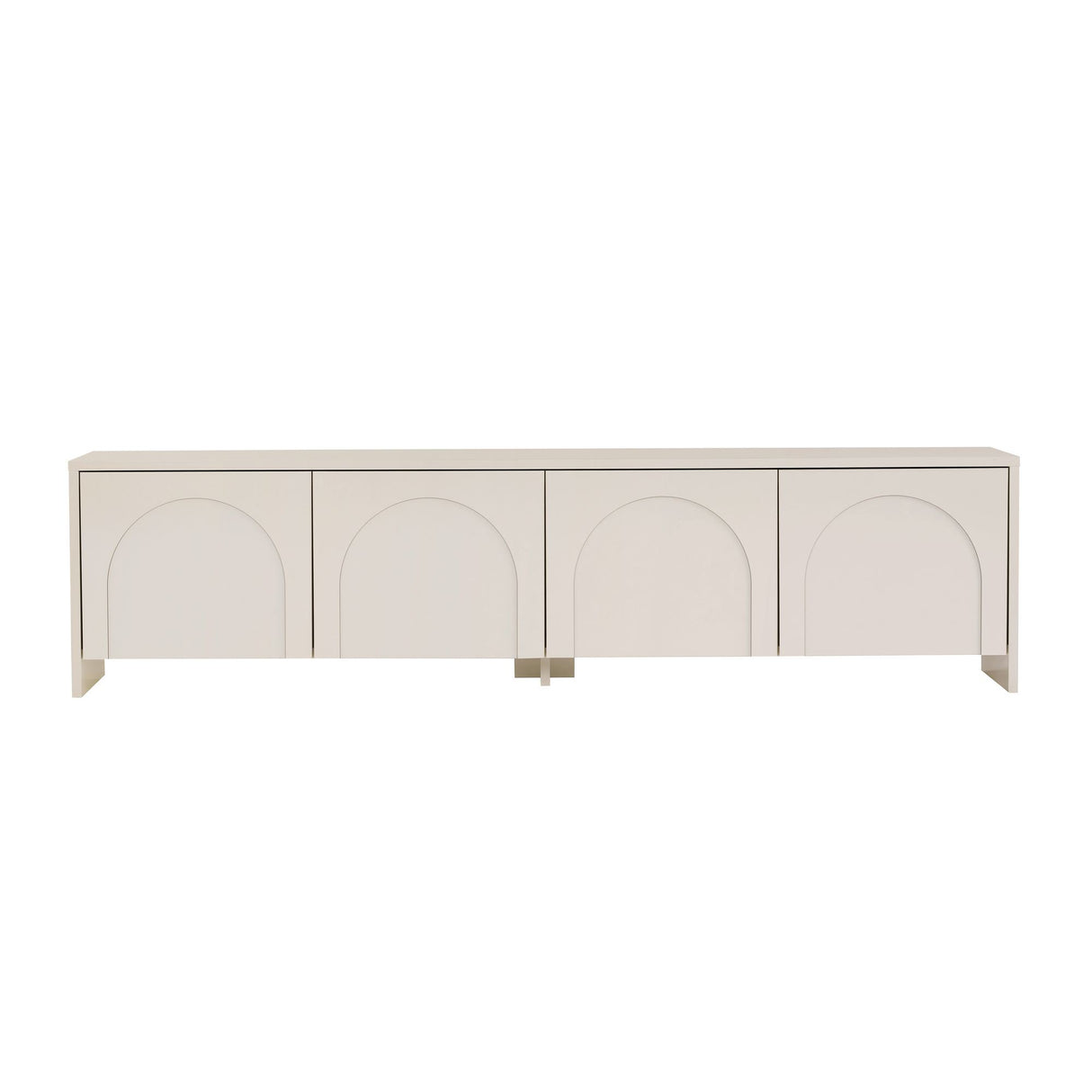 Mobile TV Aurelia panna 180 cm Legno rivestito melaminico