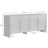 Consolle Arlen 180 cm Legno rivestito melaminico Atlas