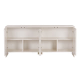 Tavolino Arlen crema 180 cm Legno rivestito melaminico