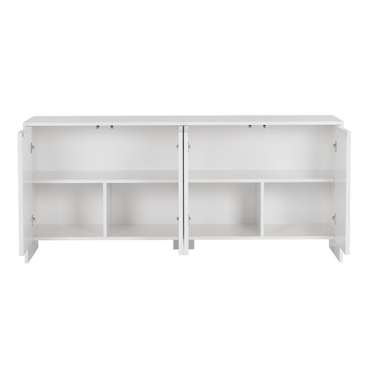 Tavolino Arlen bianco 180 cm Legno composito rivestito in melamina