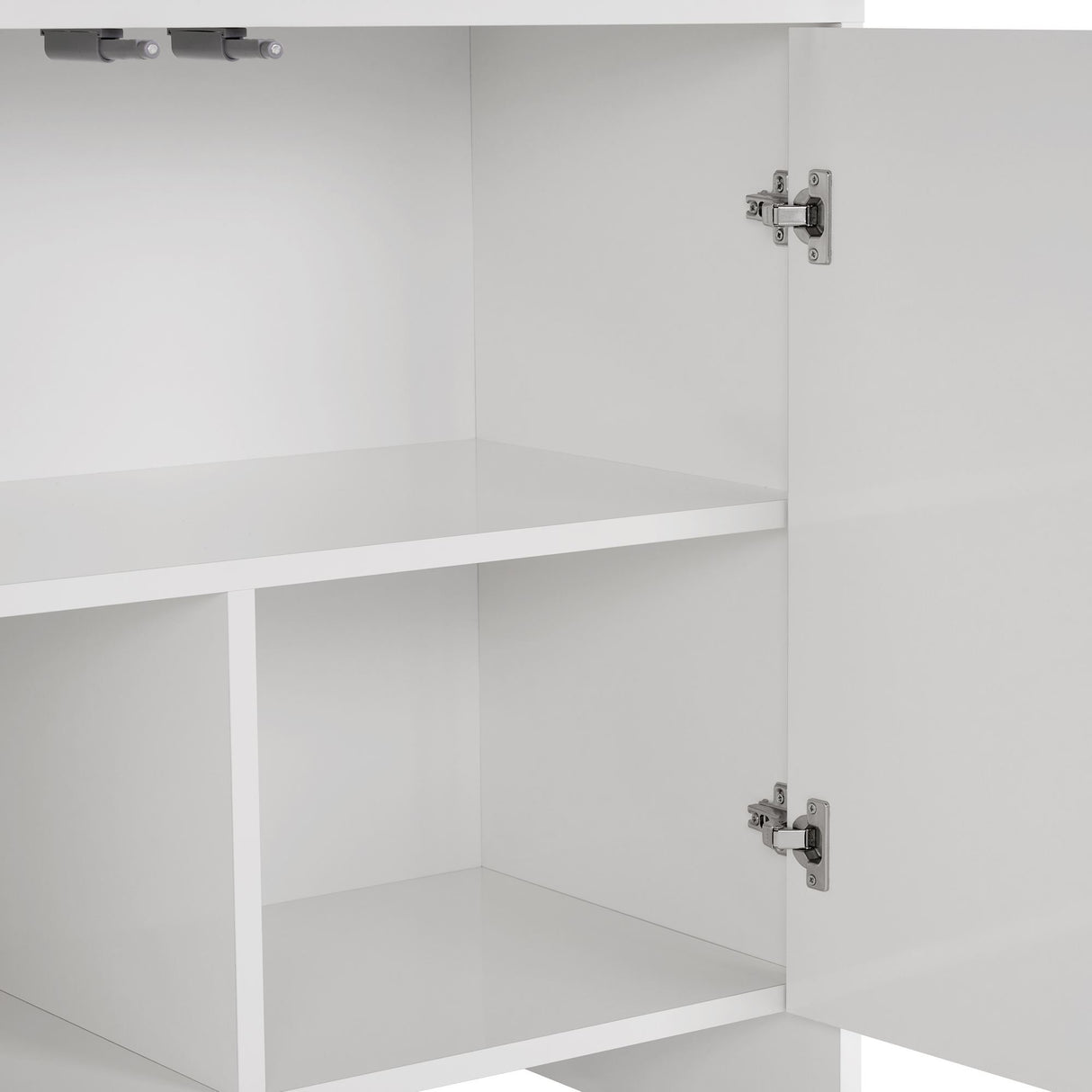 Tavolino Arlen bianco 180 cm Legno composito rivestito in melamina