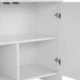 Tavolino Arlen bianco 180 cm Legno composito rivestito in melamina