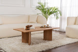 Salontafels - Rechthoekige Salontafel Siban Atlantisch Dennenhout look - 119x60 cm - Dimehouse