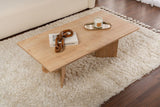 Salontafels - Rechthoekige Salontafel Siban Sapphire Eikenhout look - 119x60 cm - Dimehouse
