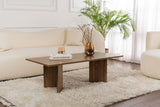 Salontafels - Rechthoekige Salontafel Siban Walnoothout look - 119x60 cm - Dimehouse
