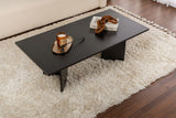 Salontafels - Rechthoekige Salontafel Siban Zwart houtlook - 119x60 cm - Dimehouse
