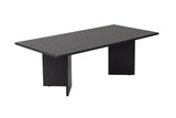 Salontafels - Rechthoekige Salontafel Siban Zwart houtlook - 119x60 cm - Dimehouse