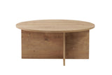 Tavolino rotondo melaminico rovere Dakota 90x90x40 cm