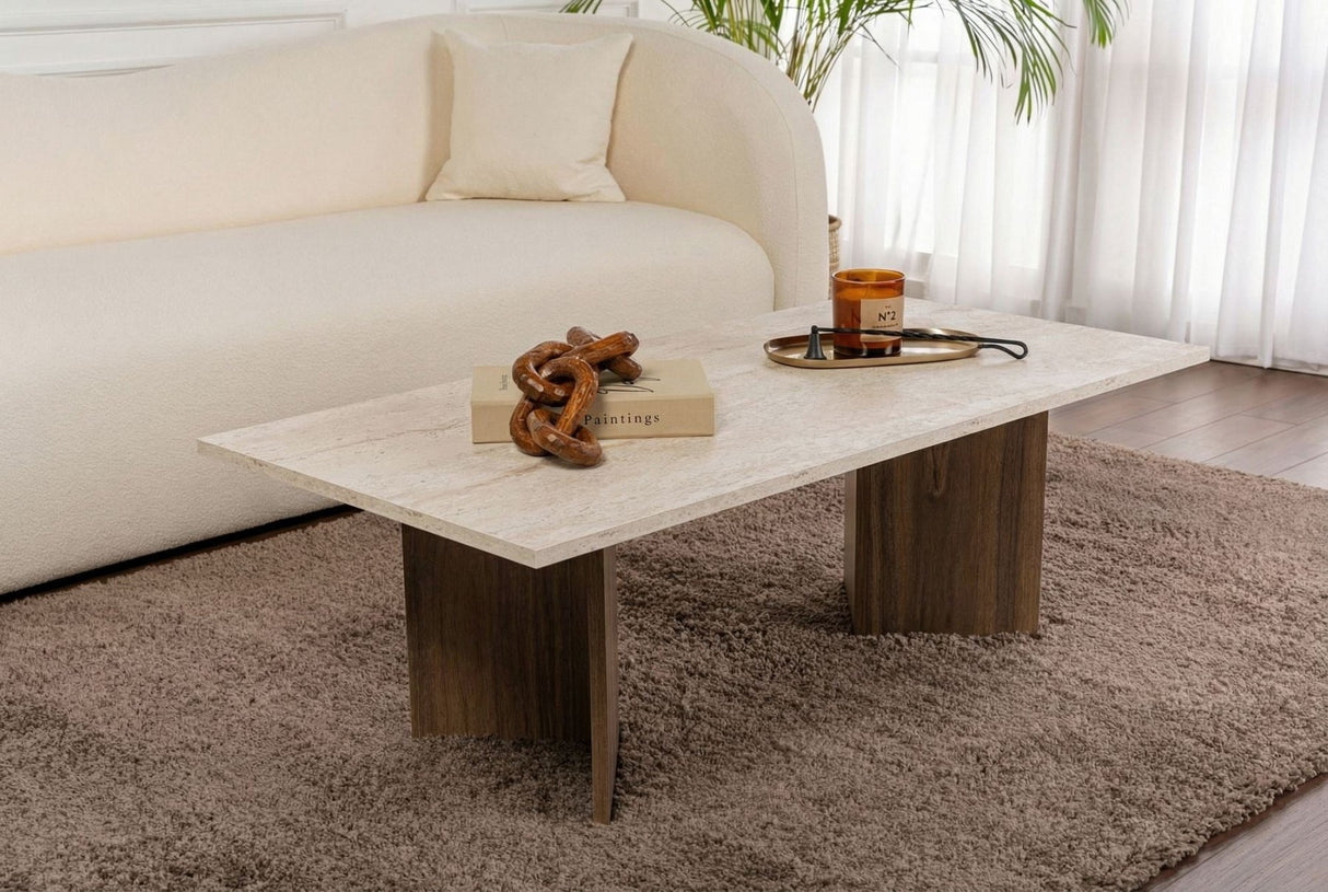 Sabin - Travertino, Noce Venezia Travertino Noce PANNELLO RIVESTITO NOBILITATO 100%
