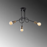 Hanglampen - Hanglamp 3 - lichts Zwart Metaal Pulse - Dimehouse