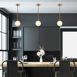 Lampada a sospensione a 3 luci color bronzo con paralume bianco in metallo selce