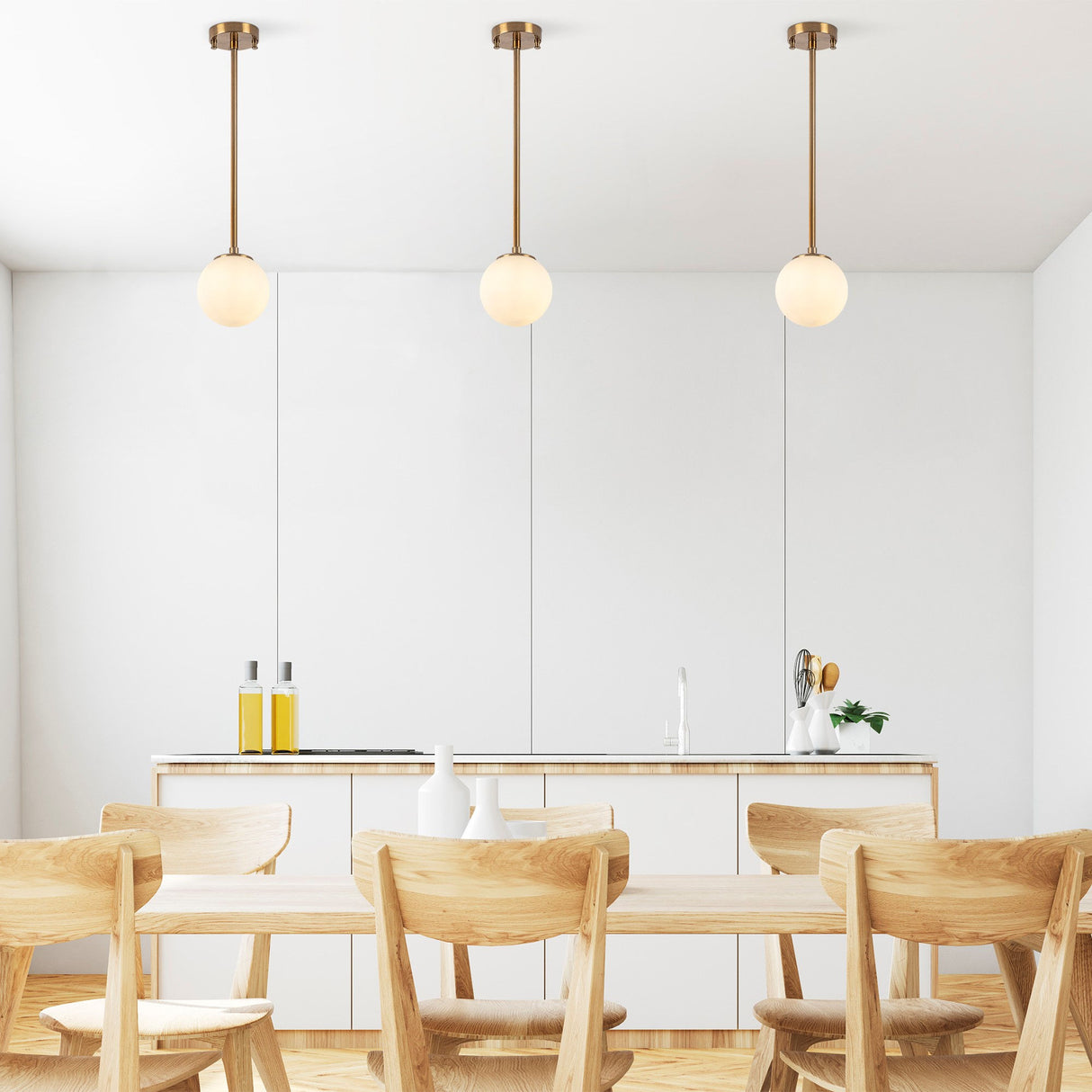 Lampada a sospensione a 3 luci color bronzo con paralume bianco in metallo selce